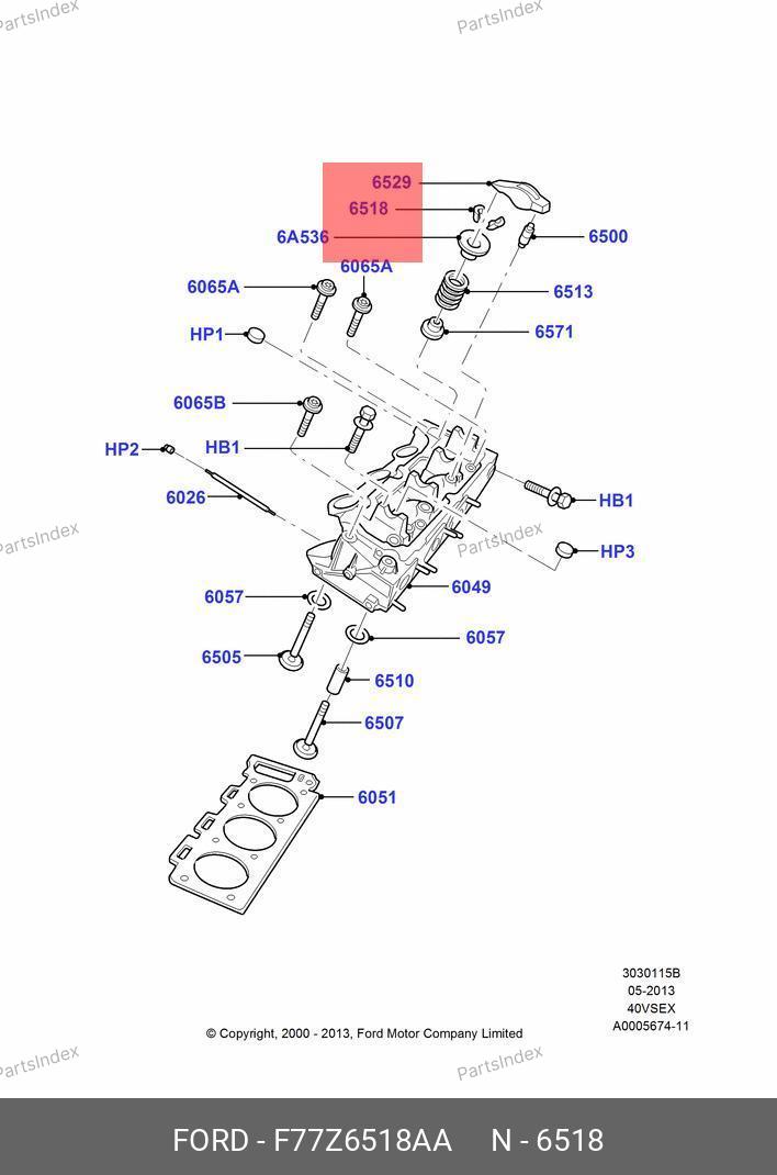 F77Z6518AA FORD СУХАРЬ КЛАПАНА