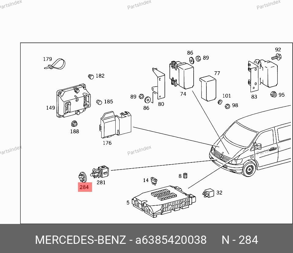 6385420038 MERCEDES-BENZ ПРОСТАВКА КРЕПЛЕНИЯ ДАТЧИКА ТЕМПЕРАТУРЫ