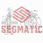 SBD30093459 SEGMATIC ДИСК ТОРМОЗНОЙ ПЕРЕДНИЙ