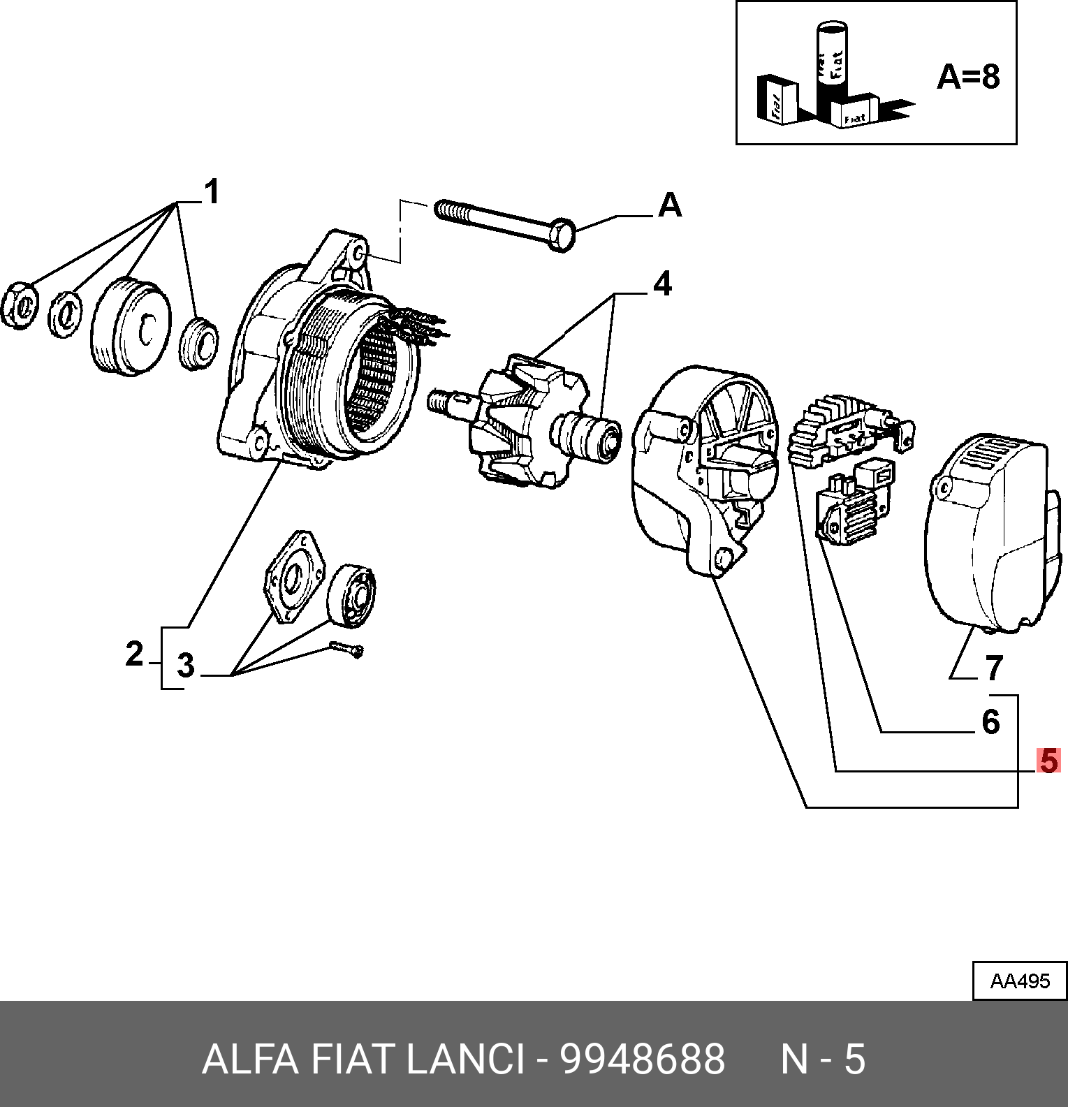9948688 FIAT/ALFA/LANCIA 