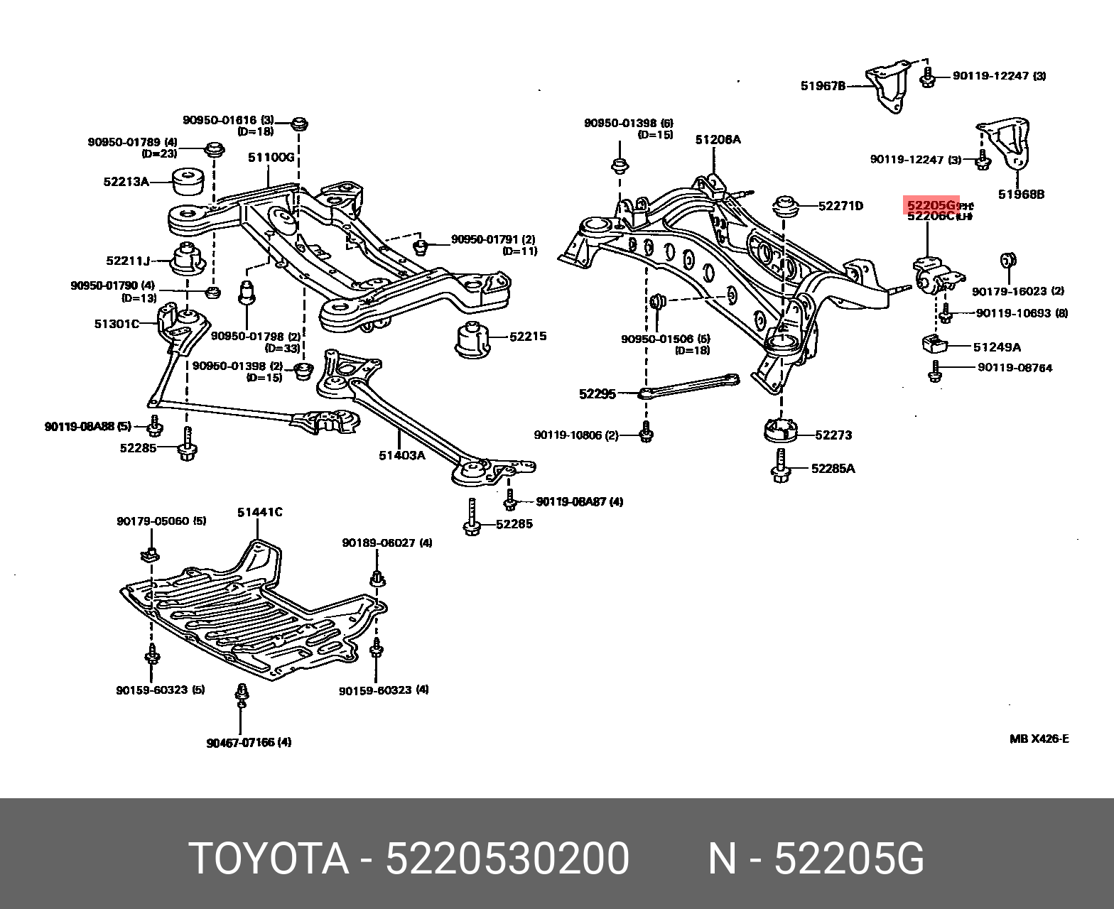 5220530200 TOYOTA Деталь
