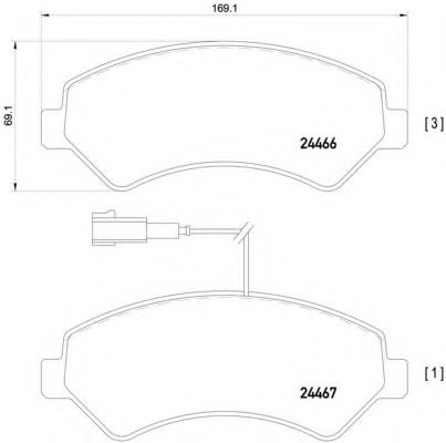 2446601 TEXTAR Колодки тормозные дисковые, комплект