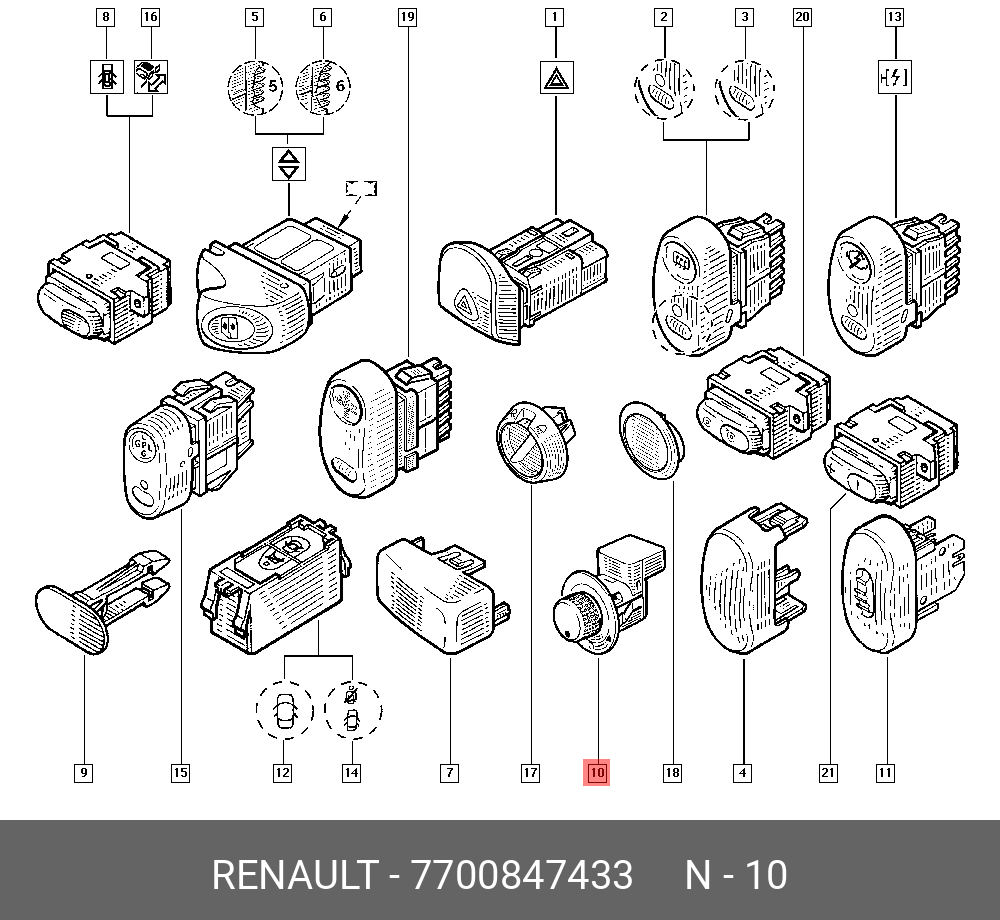 7700847433 RENAULT -