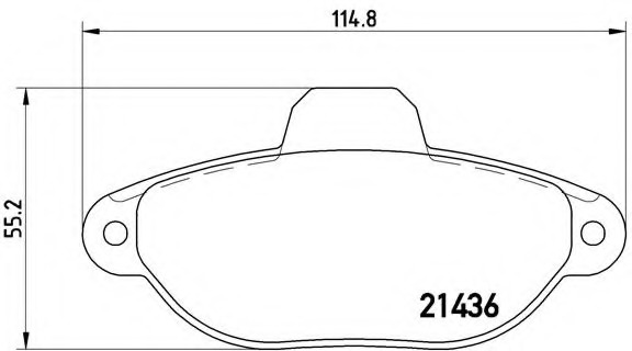 P23160 BREMBO Тормозные колодки