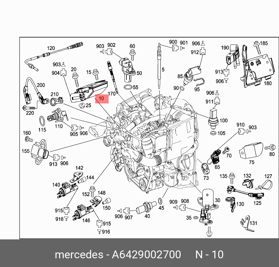 A6429002700 MERCEDES-BENZ Восстановленная Cu Complete Glow Sys