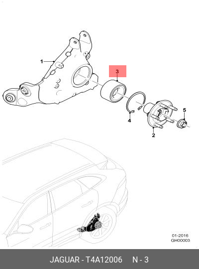 T4A12006 JAGUAR Подшипник-ступица