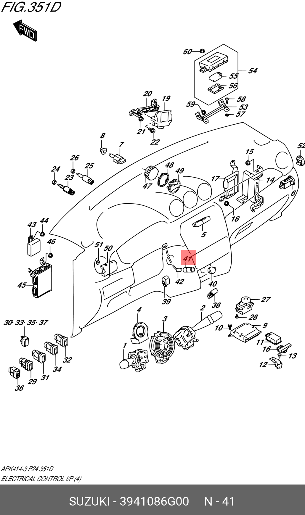 3941086G00 SUZUKI РОЗЕТКА ДЛЯ ПРИКУРИВАТЕЛЯ