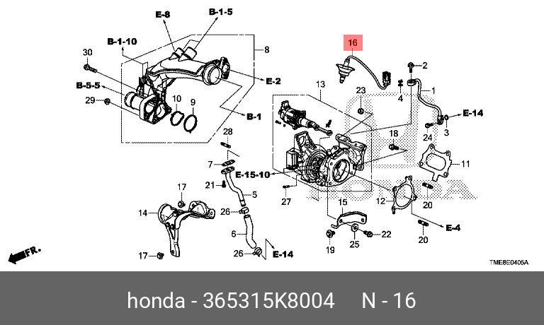 365315K8004 HONDA 