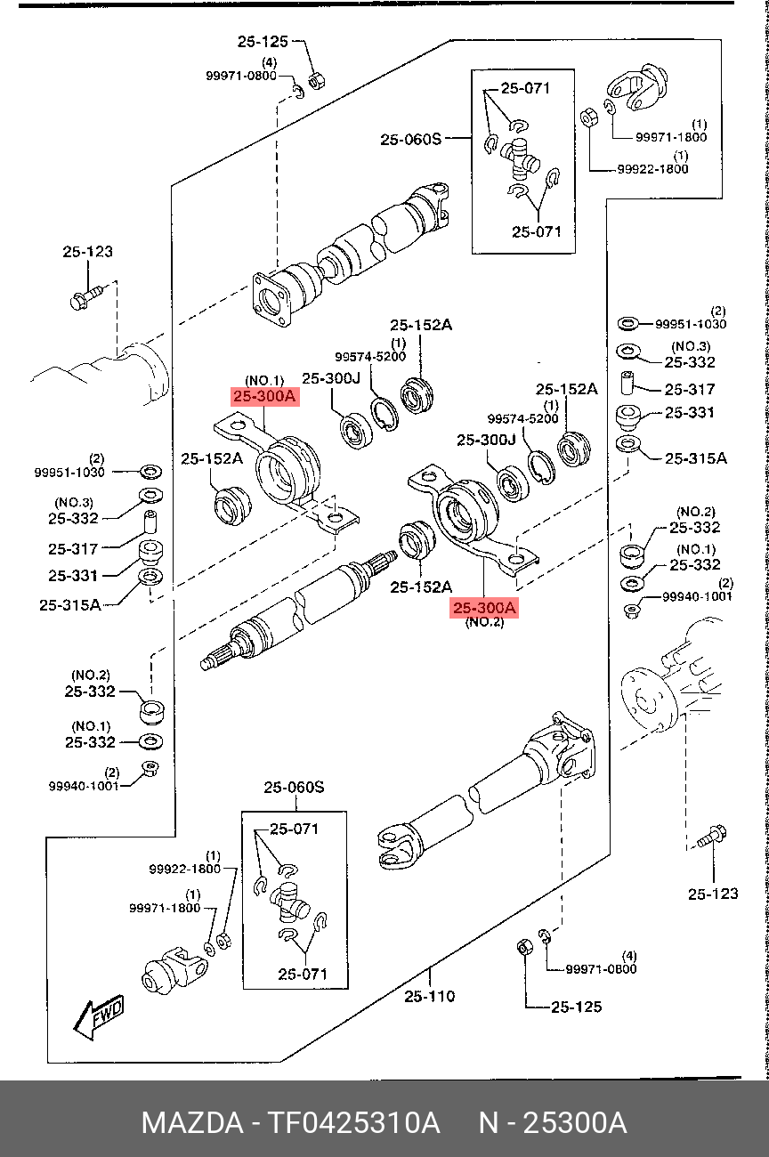 TF0425310A MAZDA -