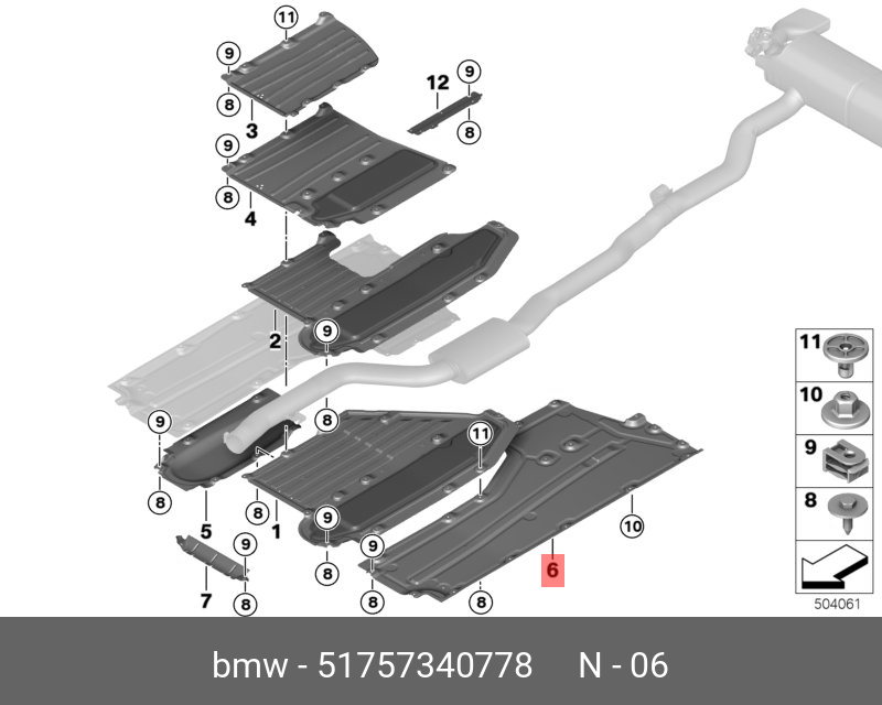 Защита днища bmw g30