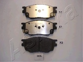 5003305 ASHIKA Комплект тормозных колодок, дисковый тормоз