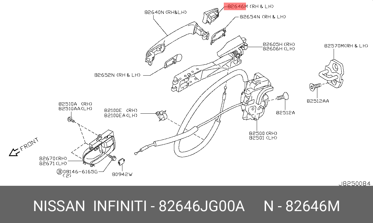 82646JG00A NISSAN ЗАГЛУШКА ПЛАСТИКОВАЯ