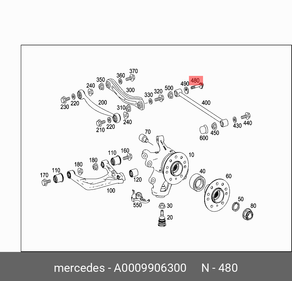 A0009906300 MERCEDES-BENZ БОЛТ М12