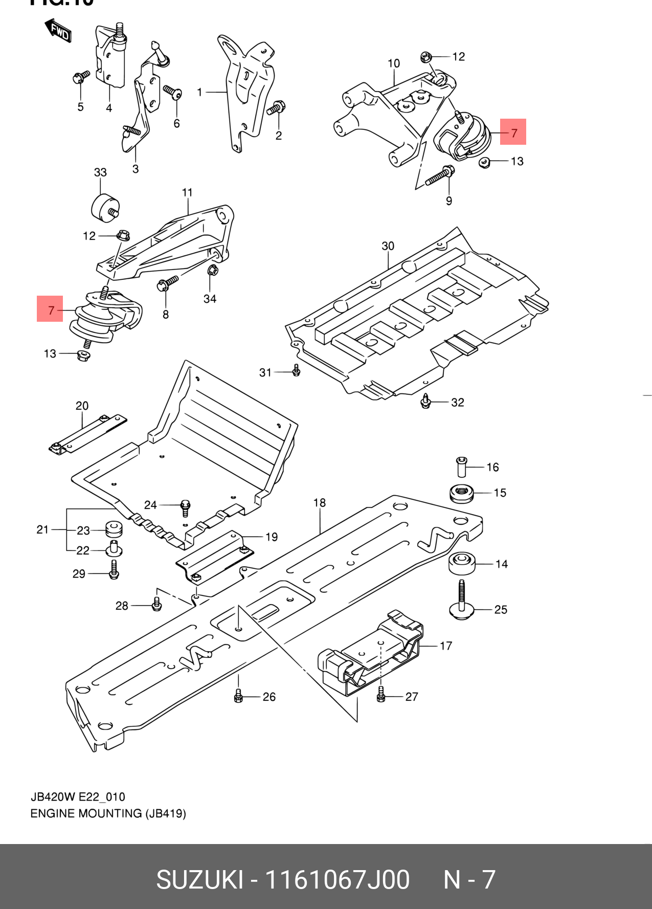 1161067J00 SUZUKI -