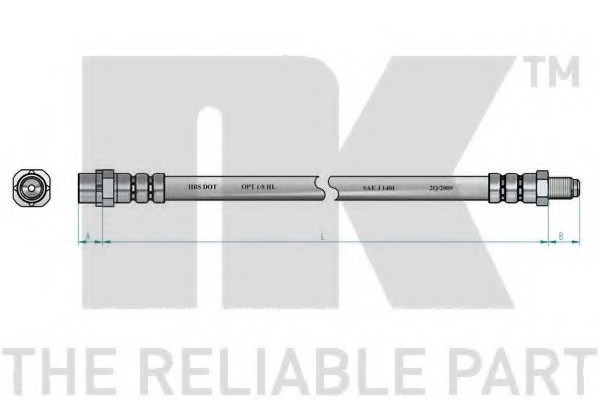 851513 NK Шланг тормозной