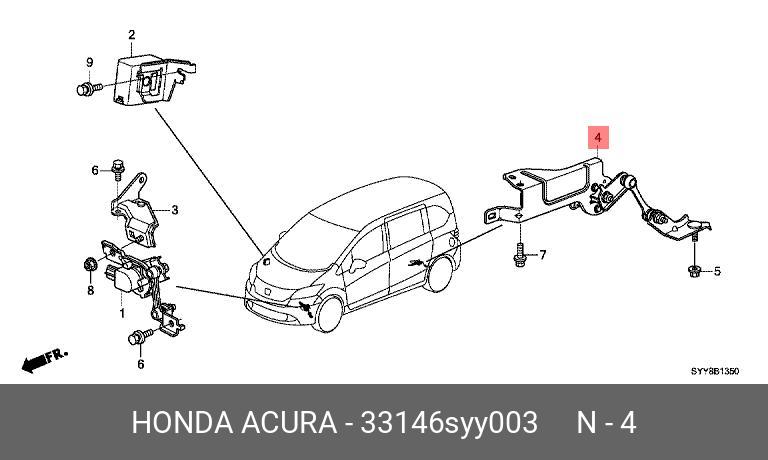33146SYY003 HONDA Датчик угла наклона фар