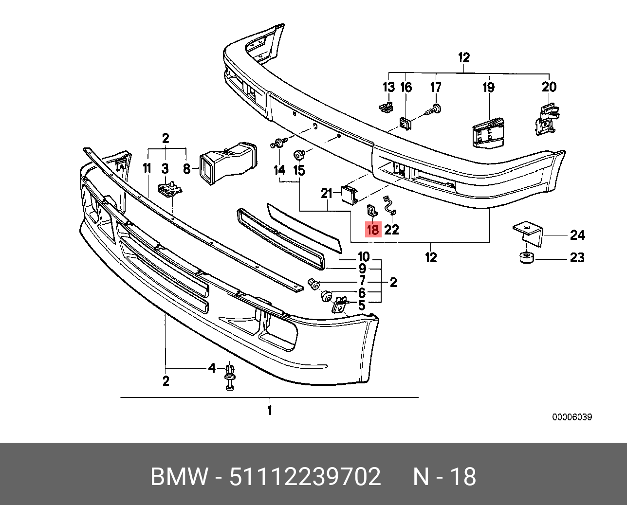 51111945912 BMW Стойка П,STÜTZE RECHTS купить в интернет-магазине AvtoTO