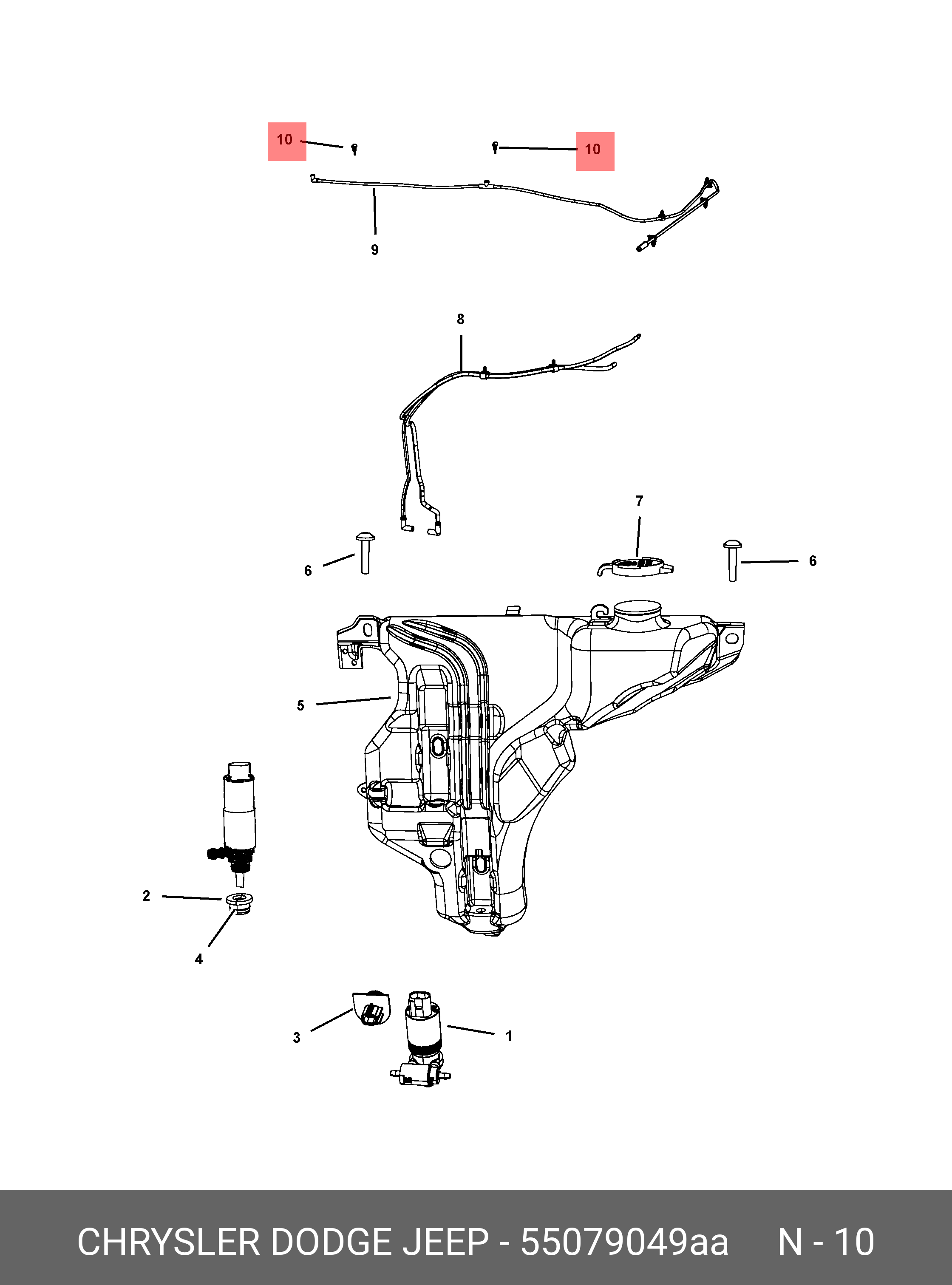 55079049AA MOPAR PARTS 