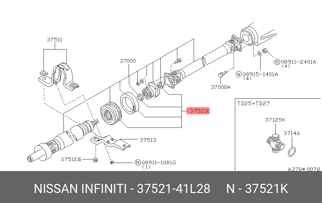 3752141L28 NISSAN 
