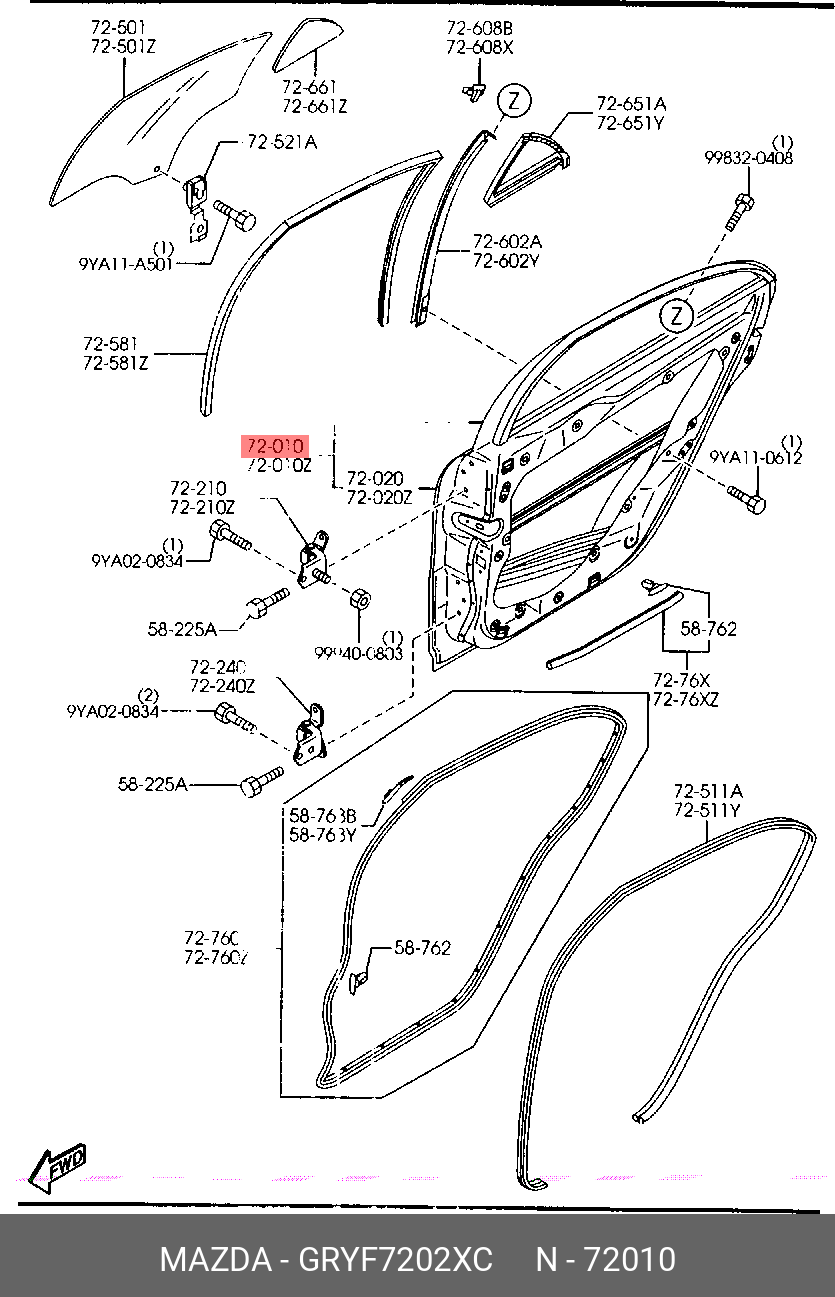 GRYF7202XC MAZDA -