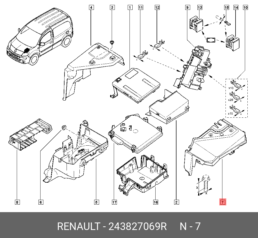 243827069R RENAULT 