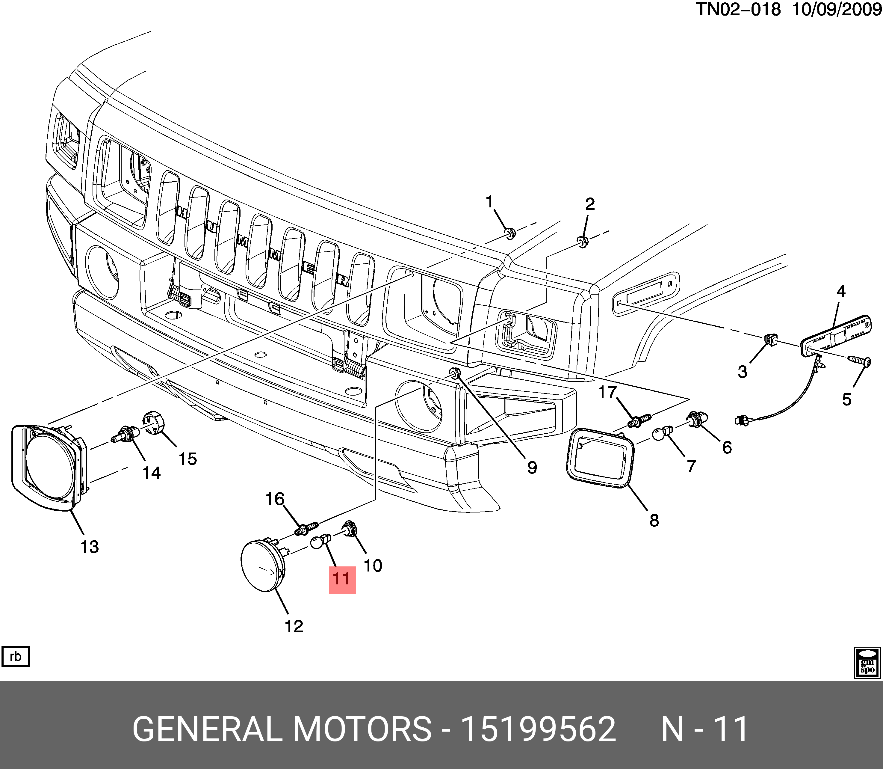 15199562 GENERAL MOTORS Лампочка 14ВТ / Chevrolet Tahoe/Yukon•Cadillac Escalade 02~