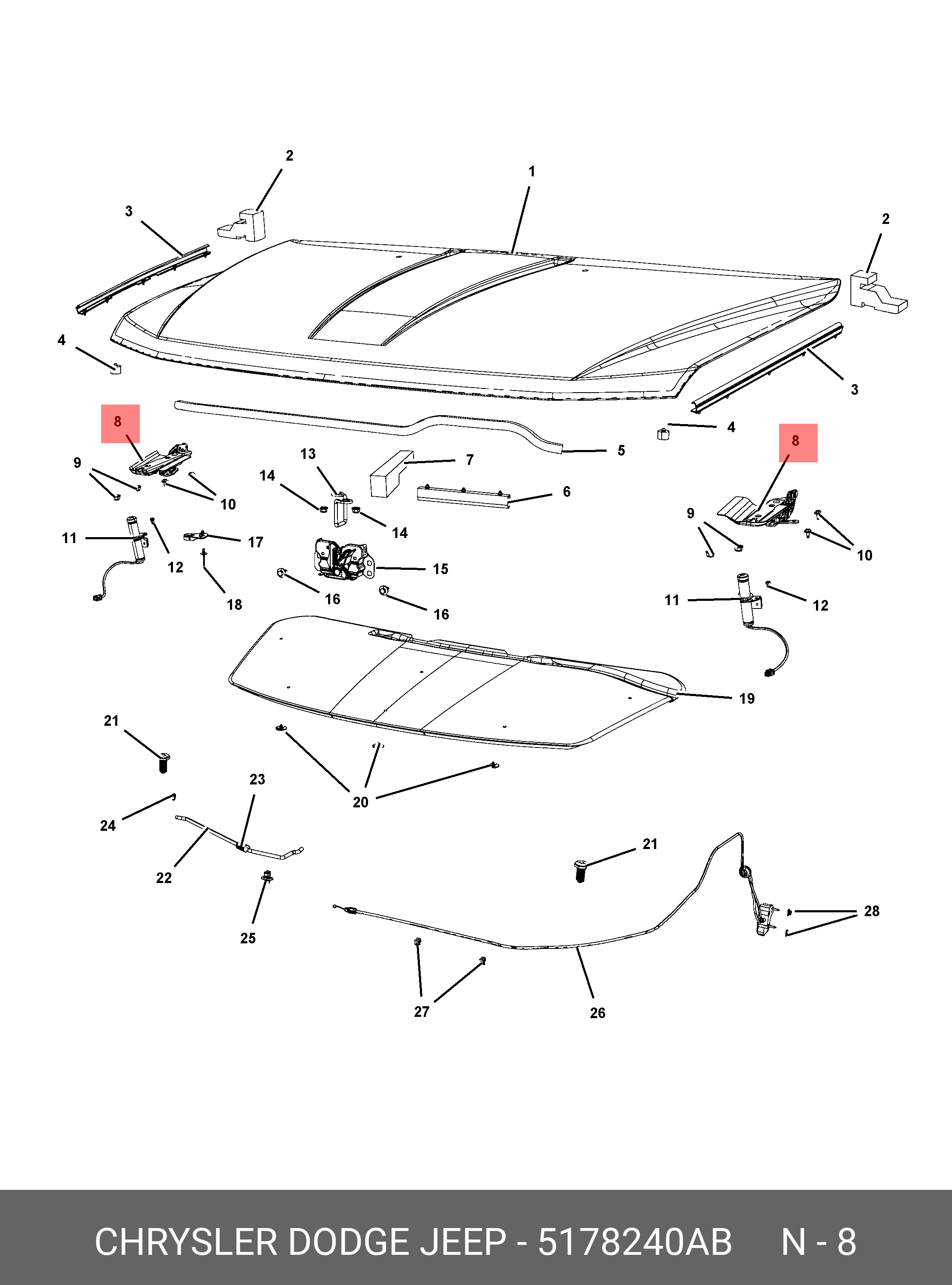 05178240AB MOPAR PARTS -