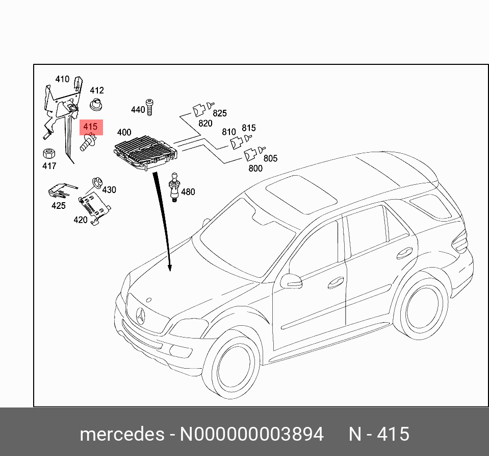 N000000003894 MERCEDES-BENZ БОЛТ М6