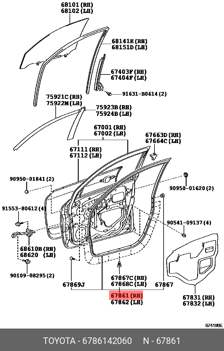 6786142060 TOYOTA 