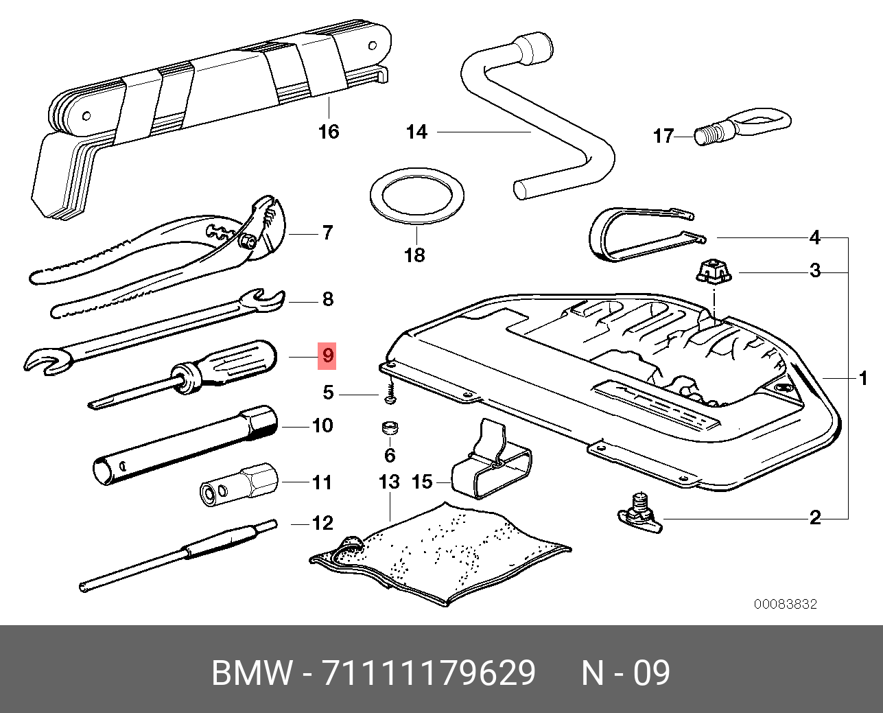 71111179629 BMW Отвертка