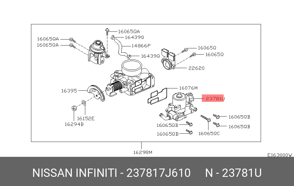 237817J610 NISSAN КЛАПАН ХОЛ. ХОДА ЭЛЕКТРОМАГН.