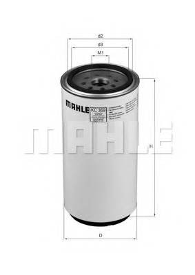 KC369D MAHLE/KNECHT Фильтр топливный