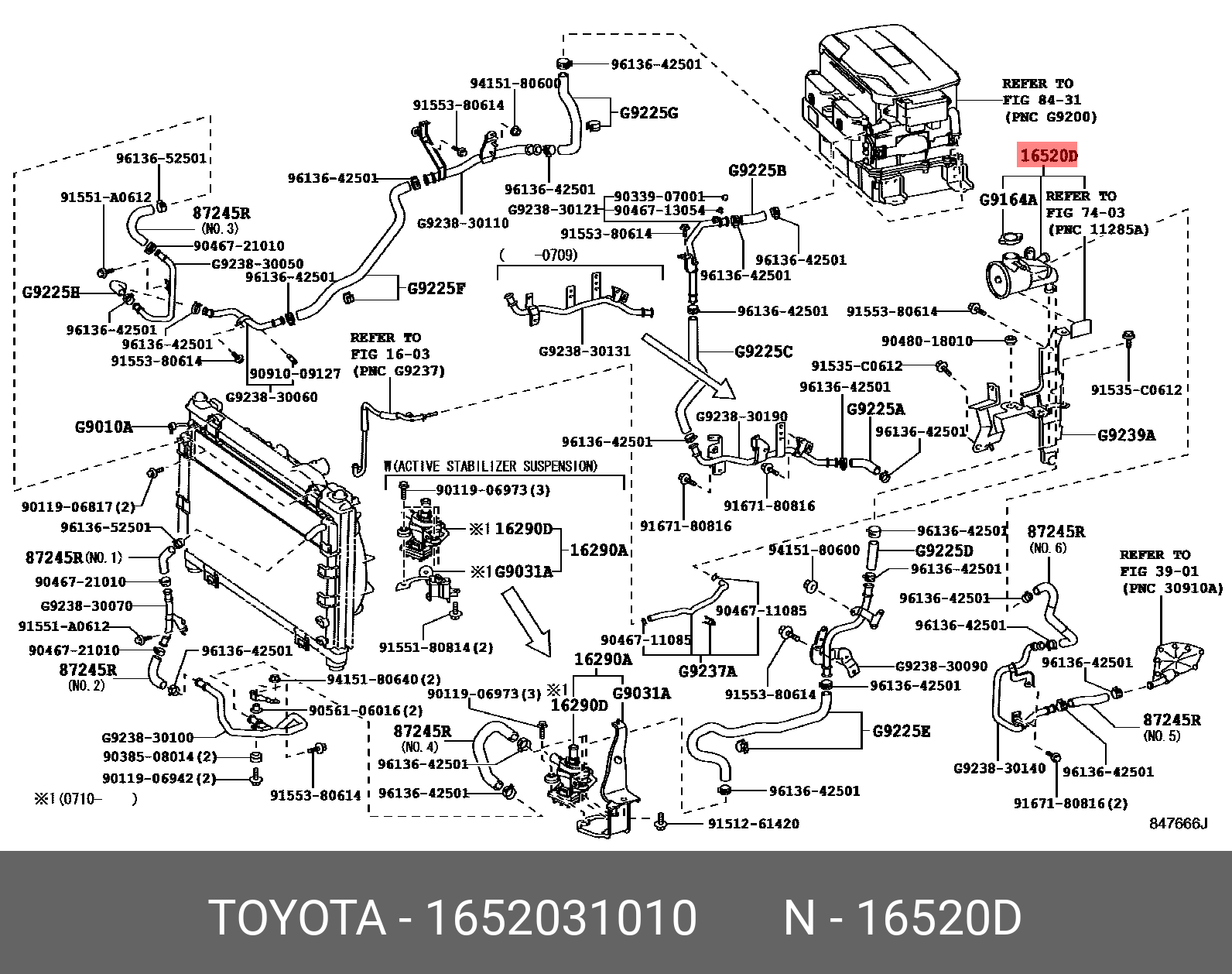 1652031010 TOYOTA FILLER ASSY, WATER