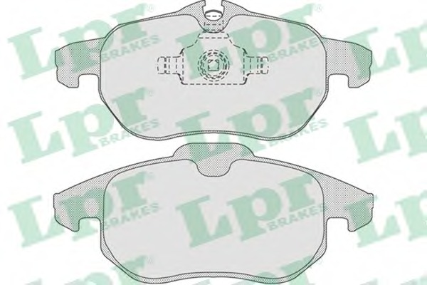 05P814 LPR Комплект тормозных колодок, дисковый тормоз