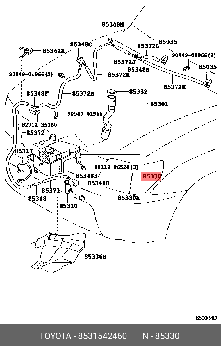 8531542460 TOYOTA 