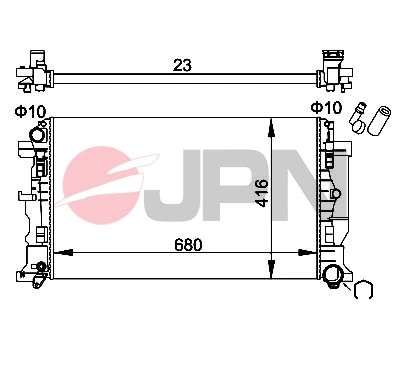 60C9066JPN JPN Радиатор, охлаждение двигателя