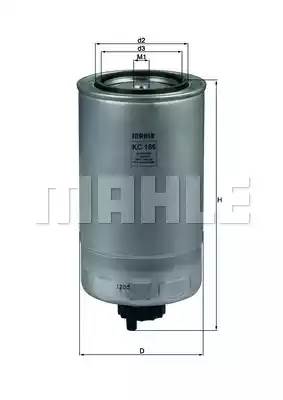 KC186 KNECHT Топливный фильтр