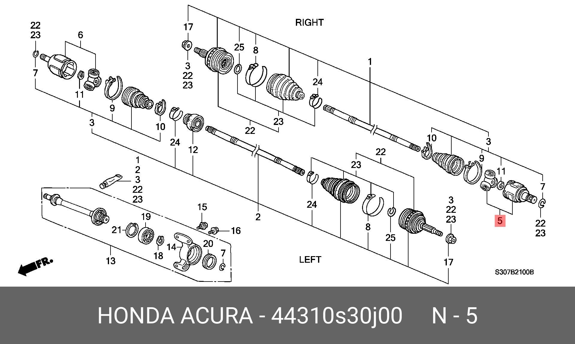 44310S30J00 HONDA 