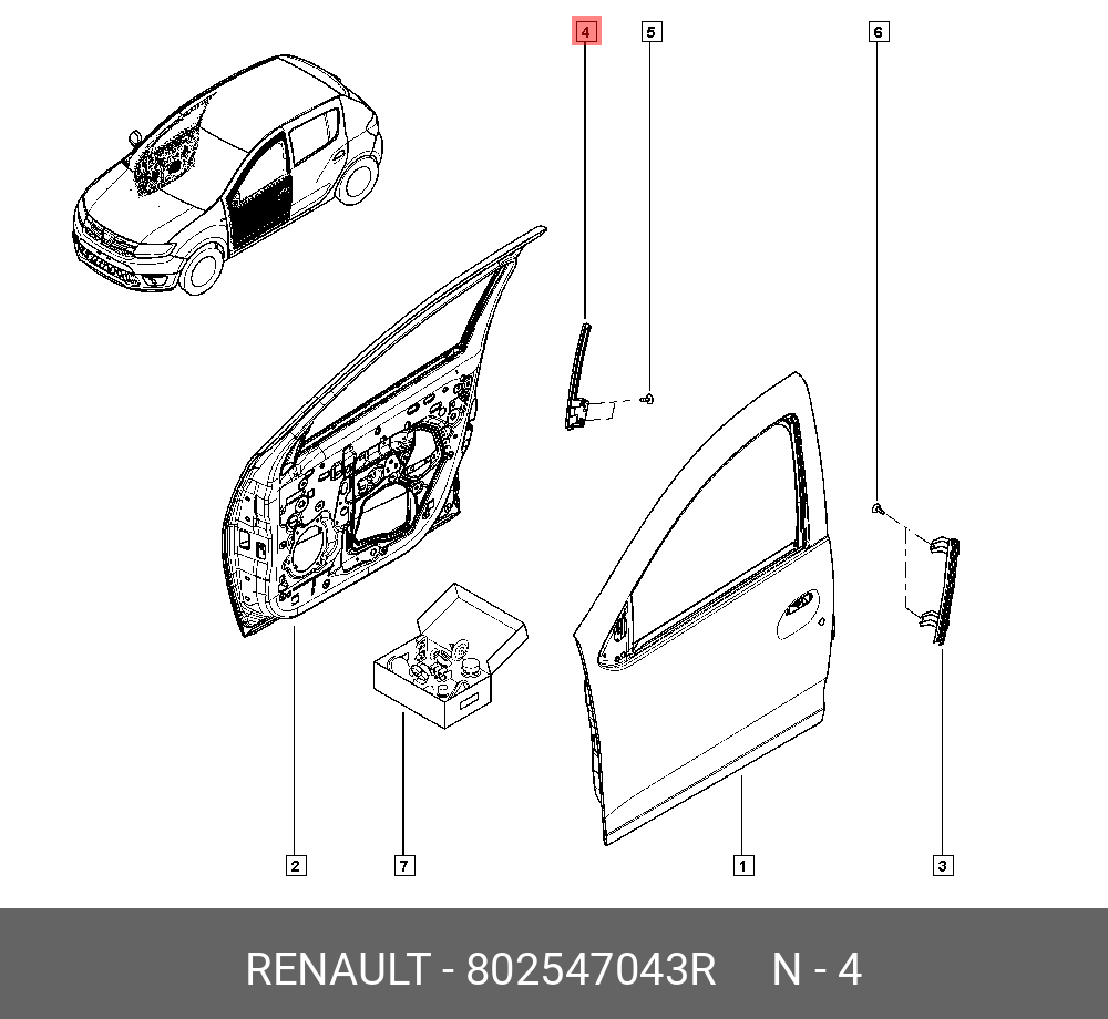 802547043R RENAULT 