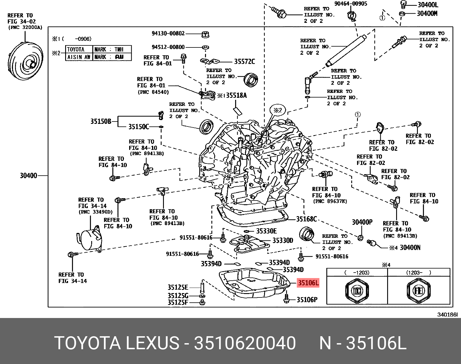 3510620040 TOYOTA ПОДДОН