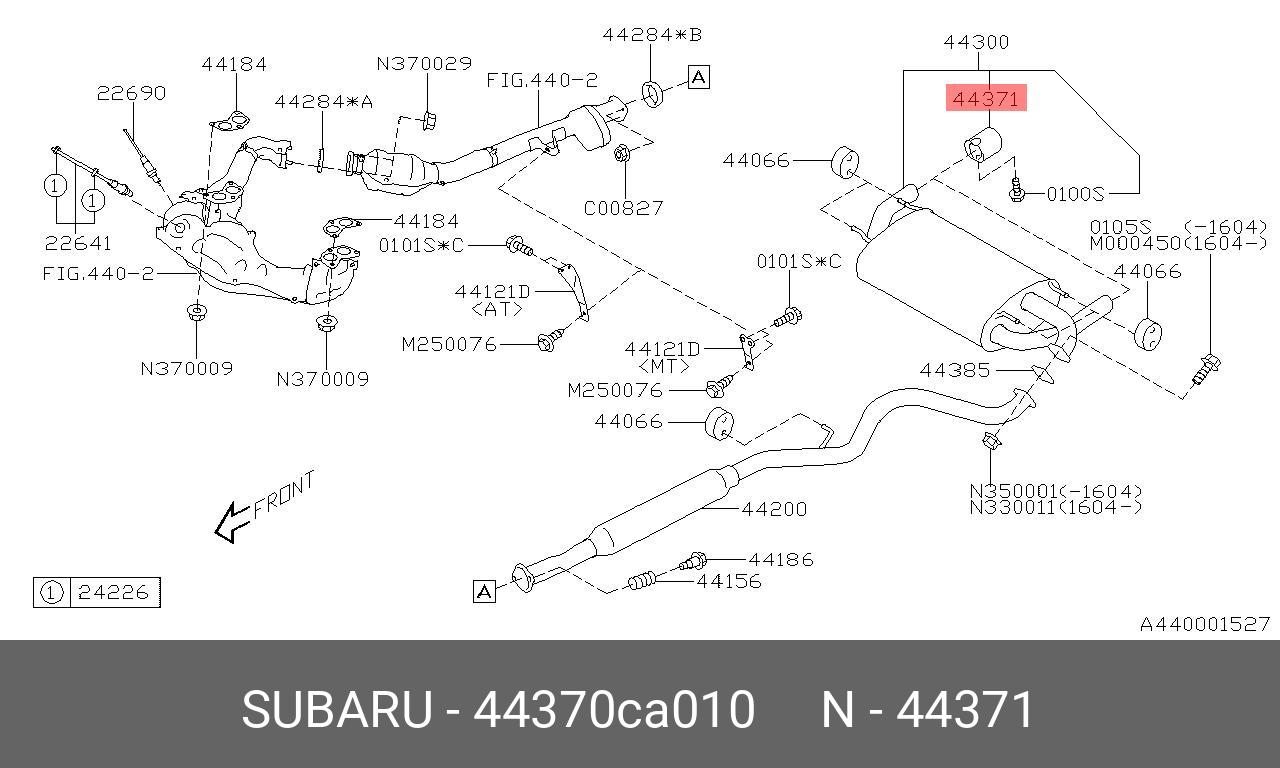 44370CA010 SUBARU -