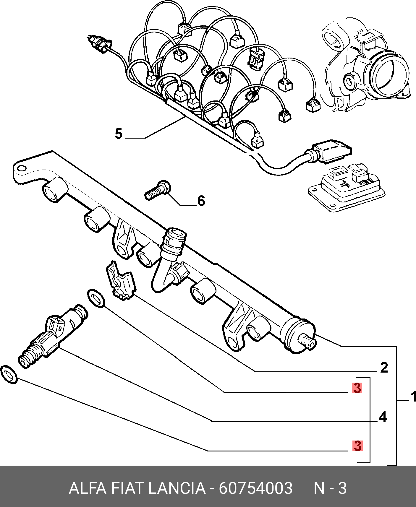 60754003 FIAT/ALFA/LANCIA 