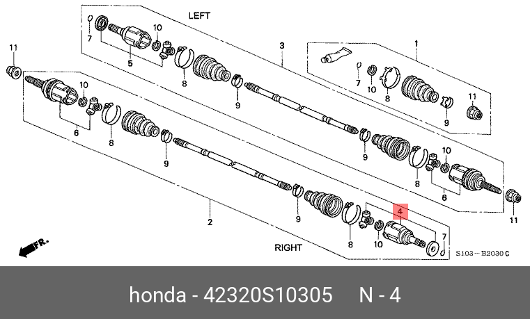 42320S10305 HONDA 