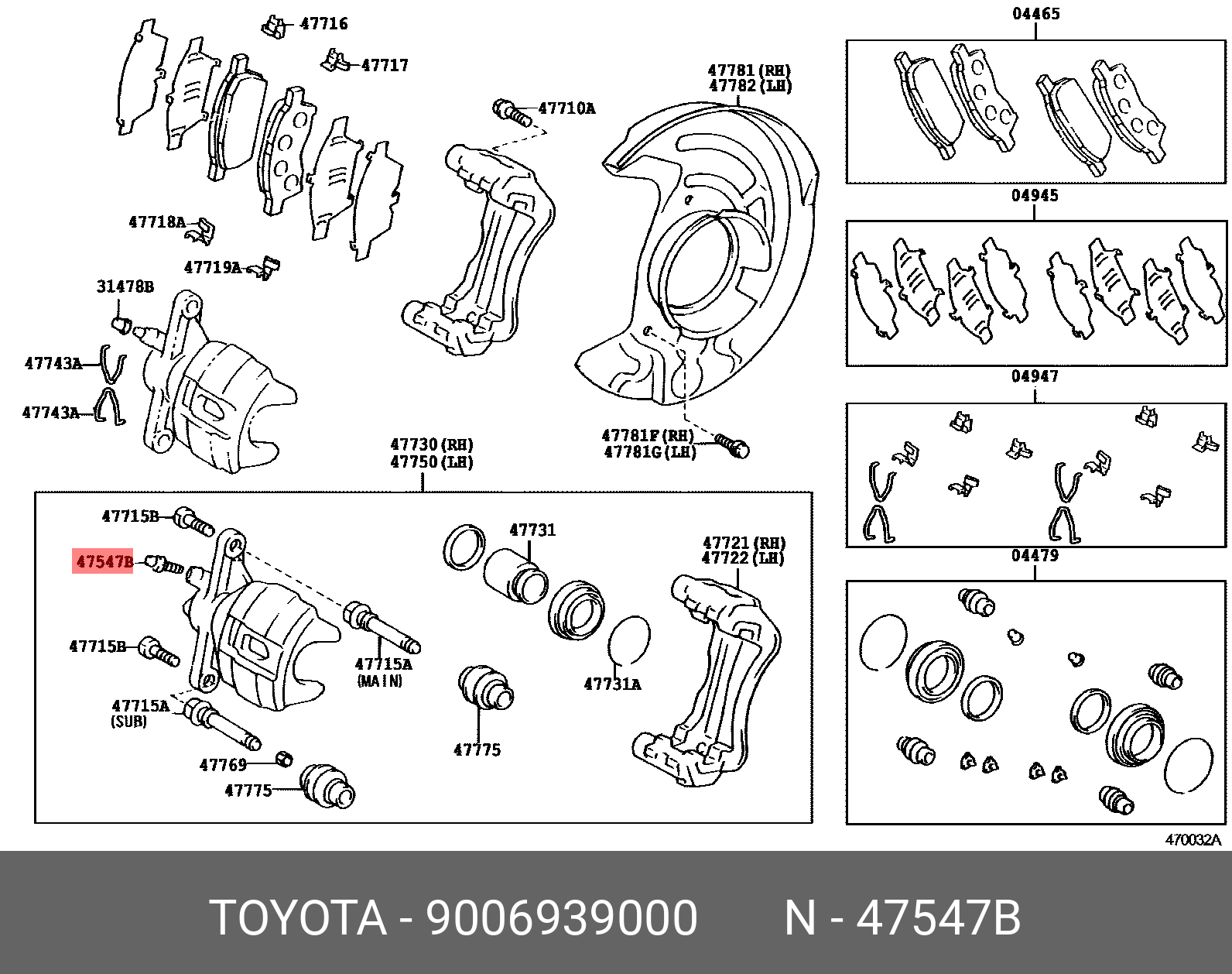 9006939000 TOYOTA Штуцер