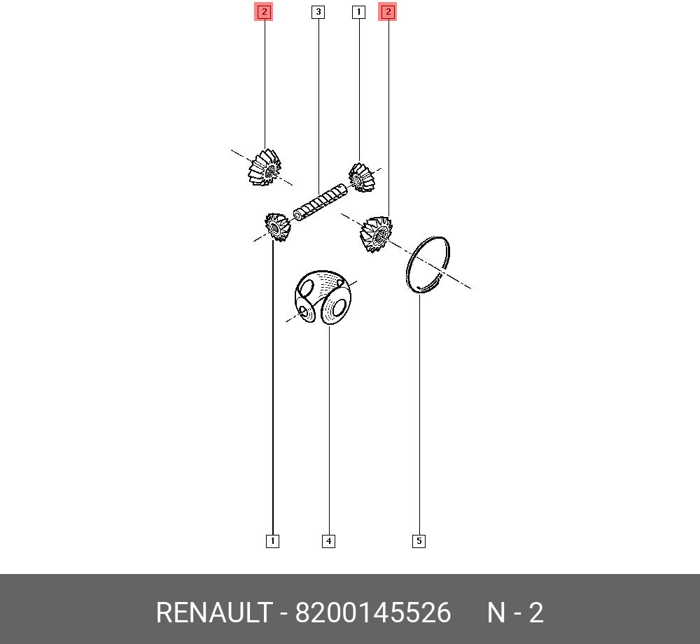 8200145526 RENAULT GEAR-IDLE