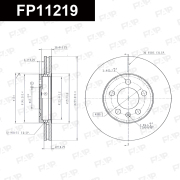 Диск тормозной передний FAP FP11219