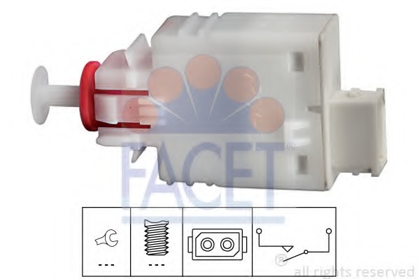71110 FACET Выключатель, привод сцепления (Tempomat)