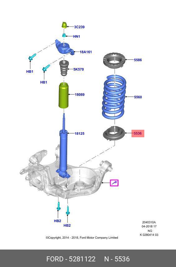 5281122 FORD НАБ. АНТИ-СКР.
