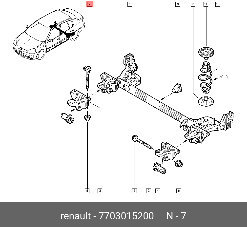 7703015200 RENAULT - купить в интернет-магазине AvtoTO