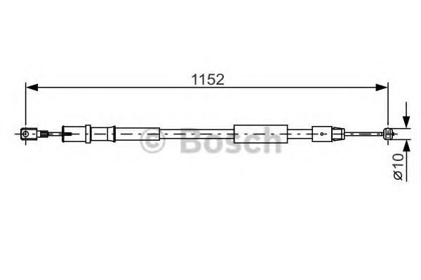 1987482025 BOSCH Трос, стояночная тормозная система